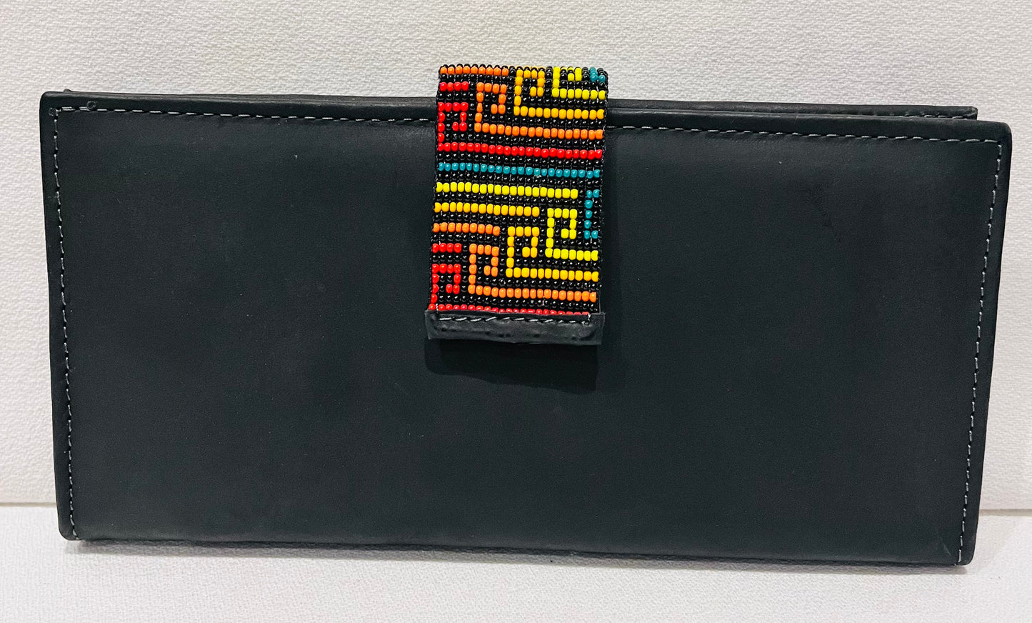 Chaquira bead wallet