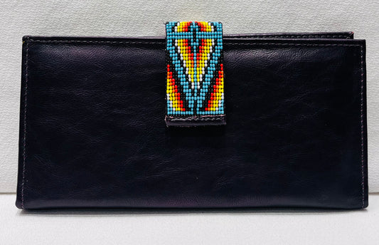 Chaquira bead wallet